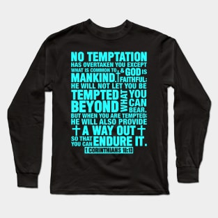 1 Corinthians 10:13 Long Sleeve T-Shirt